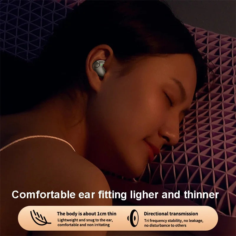 Invisible Sleep Earphones Wireless, Waterproof Noise Reduction Earbuds Touch Control Headsets