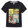 The Loud House Cartoon T-Shirts Kids Crewneck Pure Cotton TShirts Funny Boys Girls Short Sleeve Tees Children Fashion Gift Tops