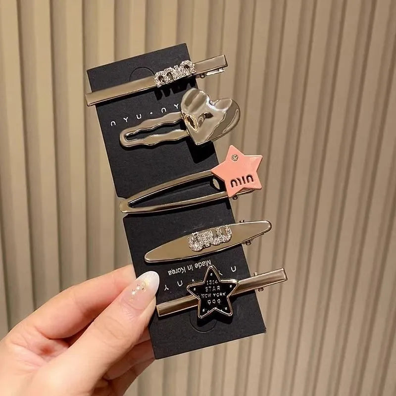 Cute Hair Clips Wholesale Spring and Summer Bangs Side Clips Children's Duckbill Clips 2025 New Dopamine Hairpins for Girls