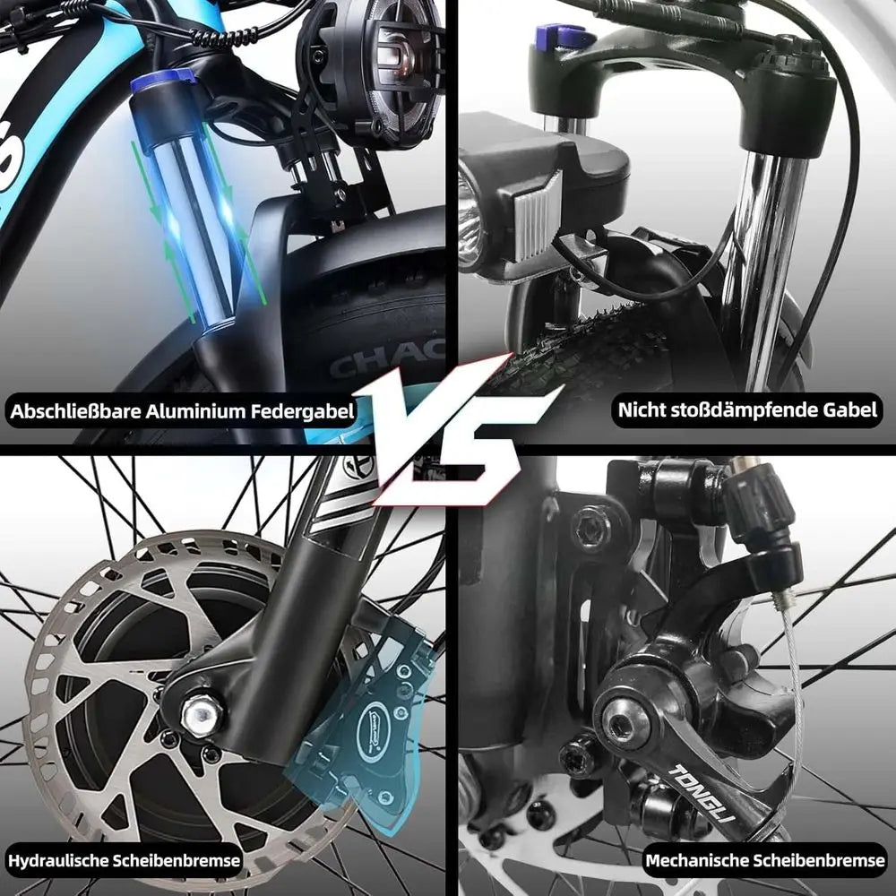 Electric Bike or Adults, AWD Ebike Dual Motor 4000W Peak, 26'' at Tire Ebikes with 48V 22.4AH Battery Hydraulic Disc Brake Ele