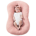 Soft Muslin Baby Lounger Cover for Newborns, Pink, Removable and Machine-Washable