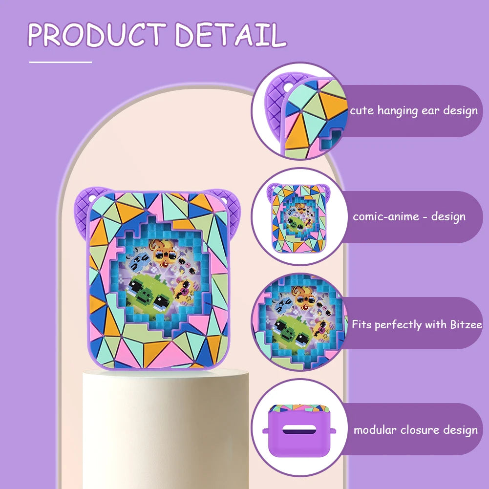 Silicone Case Cover Protective Cover Shockproof Protective Case Anti-Drop Protective Holder Skin for Bitzee Magicals Digital Pet