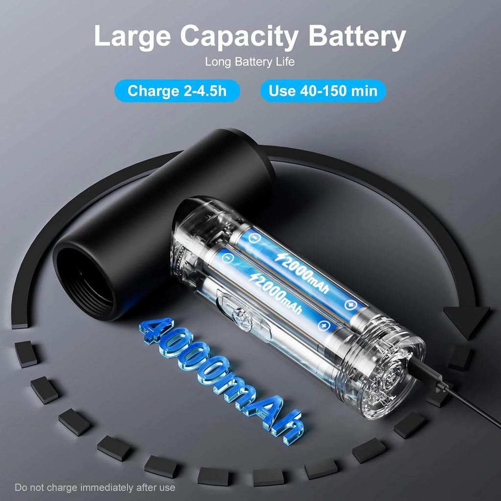 MINI Compressed Air Duster Cordless Dust Blower Rechargeable Vacuum Cleaner Electric Air Pump Portable For Computer Keyboard Sof