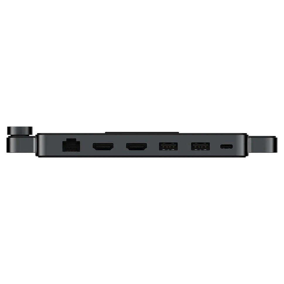 Dock Docking Station, Mind Mini PC Gamer I/O Expansion Hub with Finger print & Audio &Speaker  HDMI RJ45 3.5MM Jack