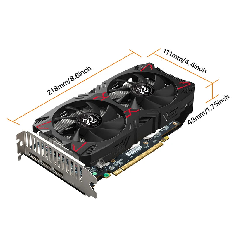 Peladn Gaming Graphics AMD RX 5500XT 8GB GDDR6 PCI Express 4.0 Video Card