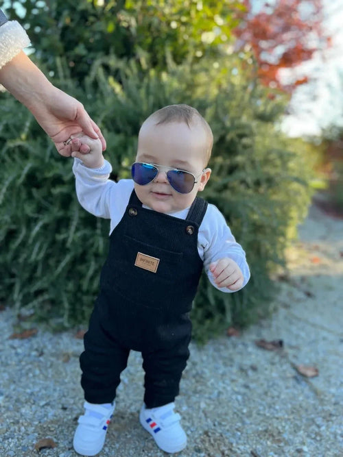 2 Pack Infant Baby Boy Overalls Clothes Solid Color Pocket Suspender Pants Jumpsuit