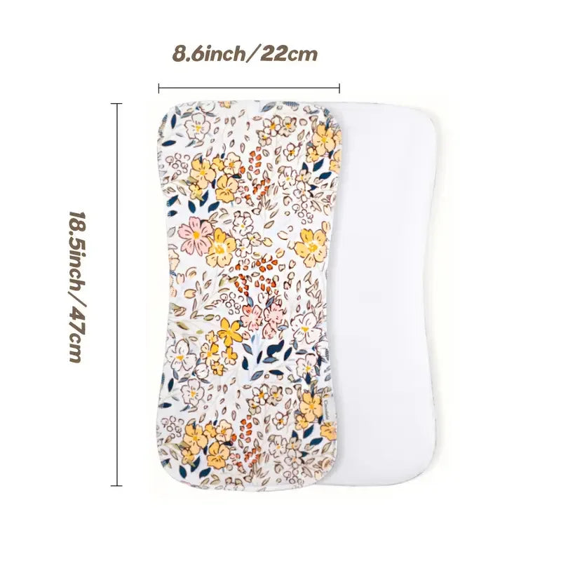 10-pack of soft and breathable baby burp towels - highly absorbent and breathable, suitable for newborns who spit up milk.