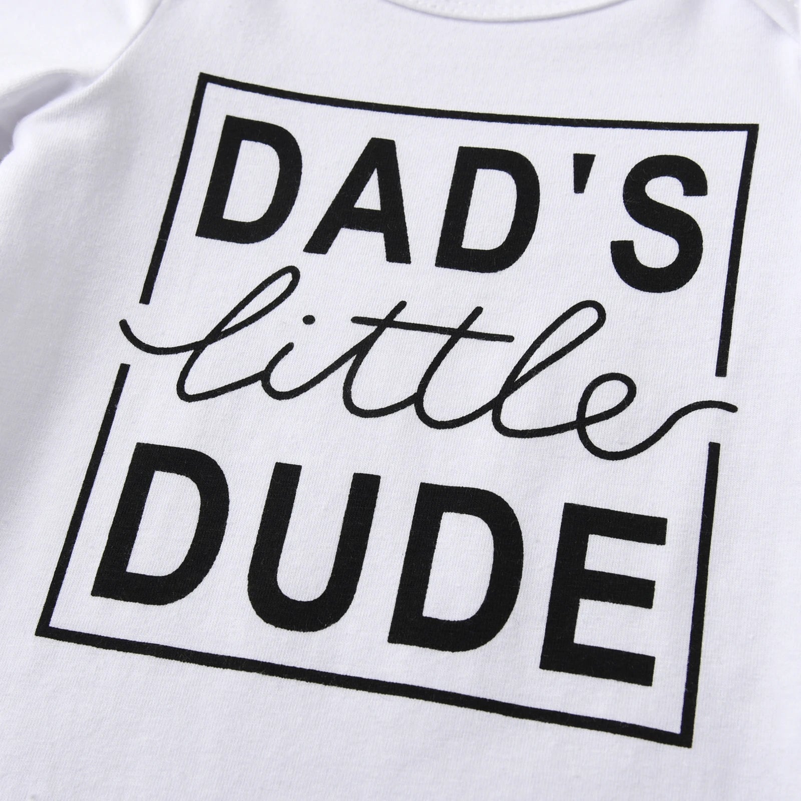 Newborn Infant Baby Boy 3PCS Clothes Set Long Sleeve Letters Printed Bodysuit Top and Pants with Hat Outfits