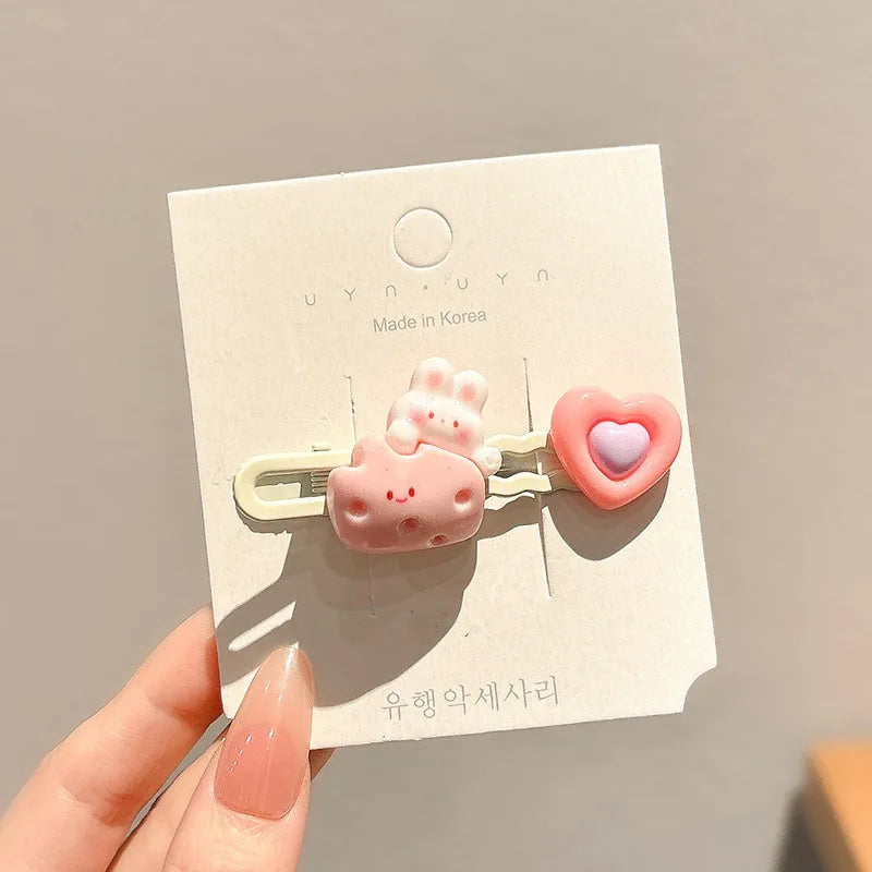 Cute Hair Clips Wholesale Spring and Summer Bangs Side Clips Children's Duckbill Clips Hairpins for Girls