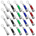 20 Packs Mini LED Flashlights, 2.7 Inch Pocket Flashlight Keychain 5 Bulbs LED for,Camping, Party, 5 Colors
