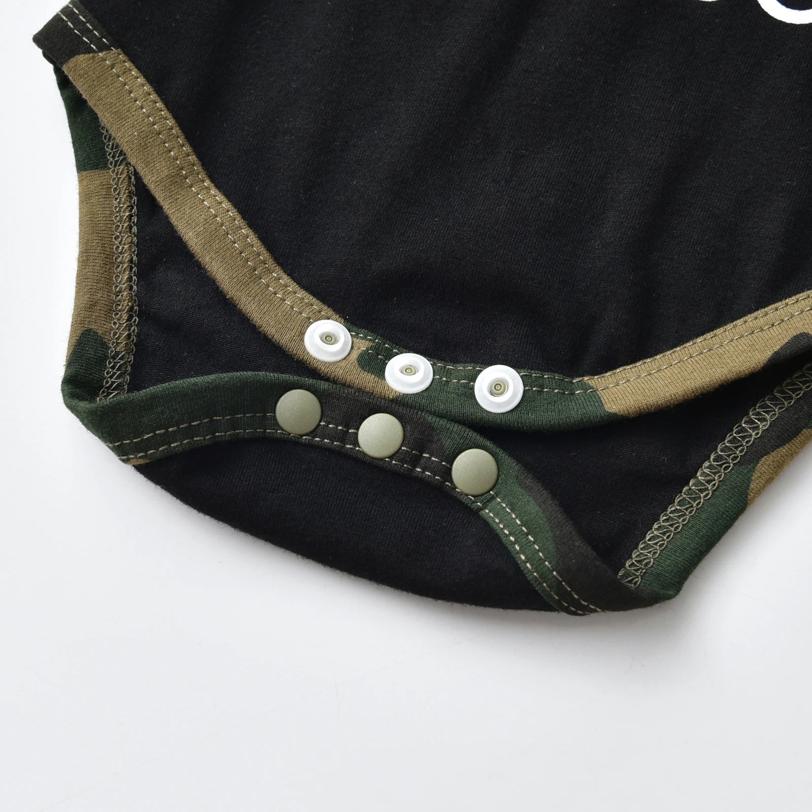 Newborn Baby Boy Clothes Long Sleeves Letter Print Romper Camouflage Long Pants Hat 3pcs Outfits Set