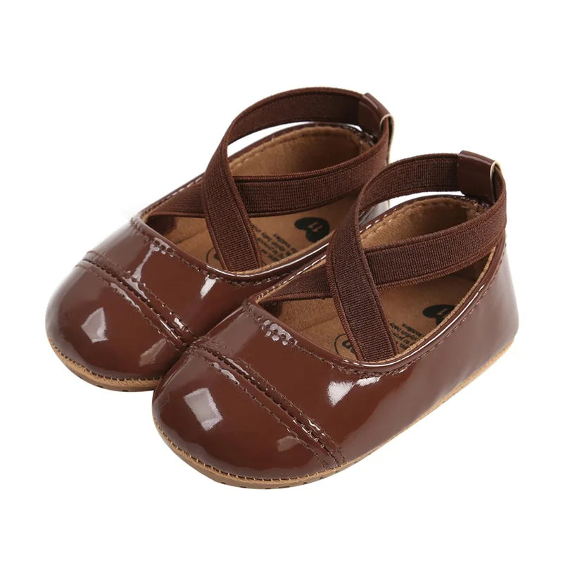 Sweet Baby Girls Bowknot Shoes Elegant Flower Girl Dress Shoes with Adorable Bow for Wedding Party