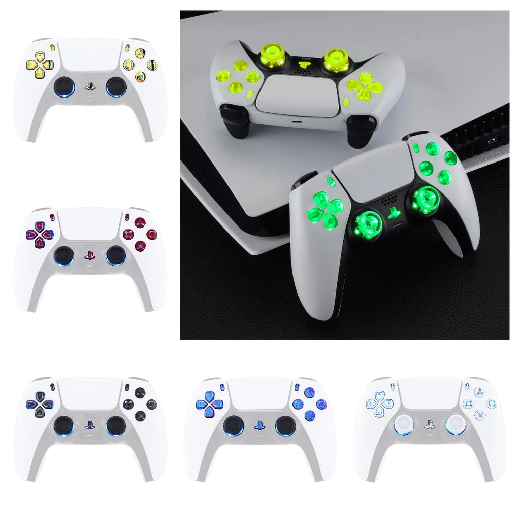 Extreme Rate 9 Modes Luminated D pad Thumb sticks, for ps5 Controller BDM-030 & BDM-040 & BDM-050