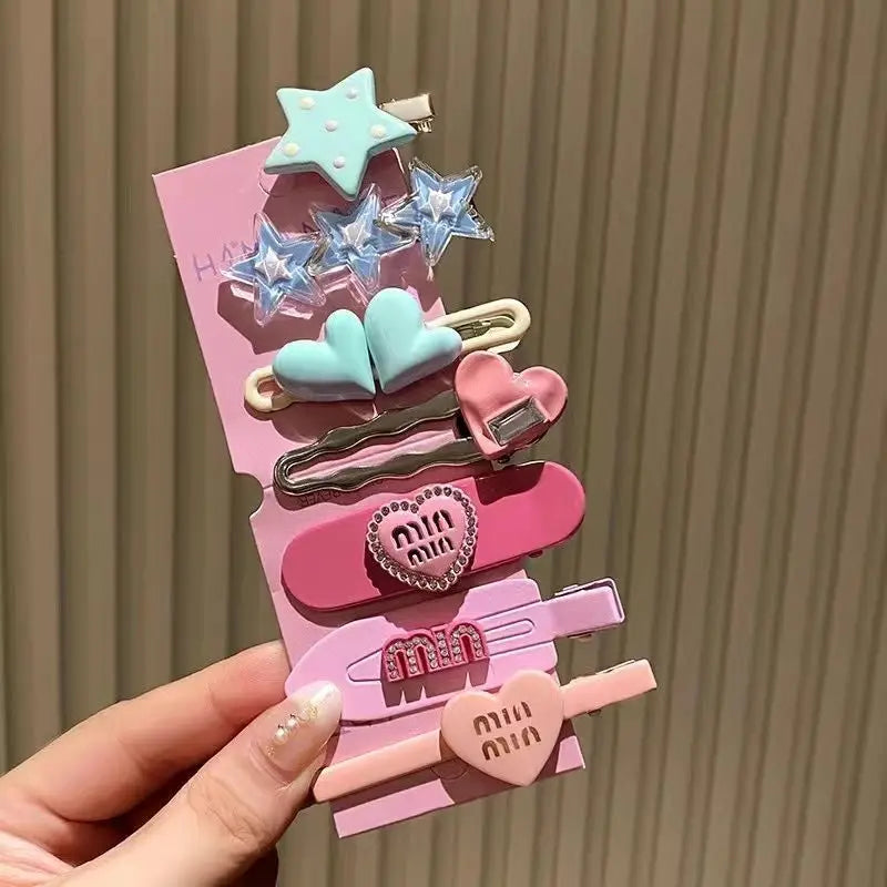 Cute Hair Clips Wholesale Spring and Summer Bangs Side Clips Children's Duckbill Clips 2025 New Dopamine Hairpins for Girls