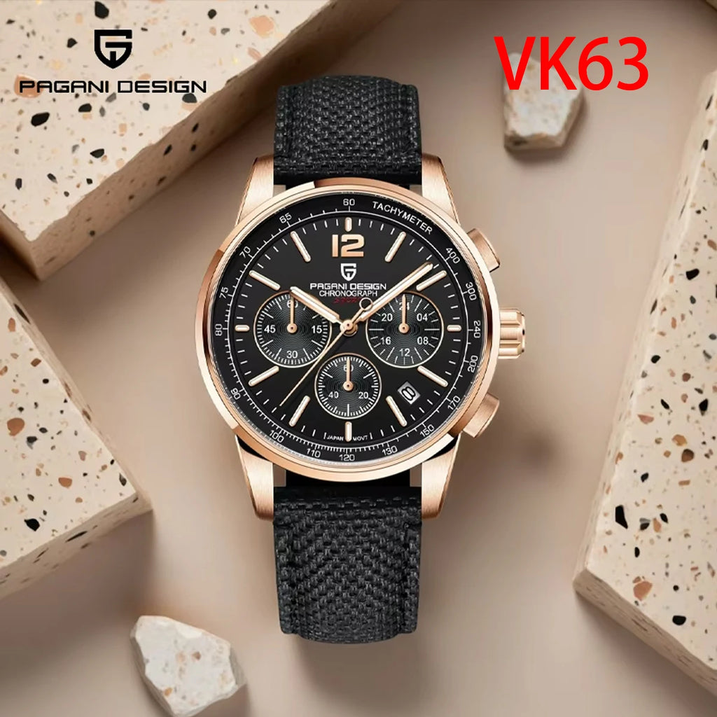 Fashion Men's Quartz Watches 41MM Top Sapphire Waterproof Sport 10 Bar Watch for men