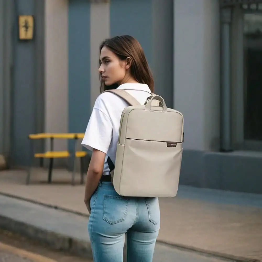 Travel Laptop Backpack For Women Anti Theft Slim Durable College Bookbag Business Computer Bag Fit 15.6Inch Notebook (Black, 15.6Inch)