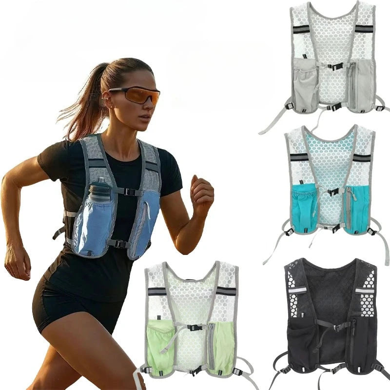 Lightweight Outdoor Hydration Backpack Ergonomic Water Holder for Running Cycling Walking Kayaking Unisex Hiking Travel Casual Sports Daypack Shoulder Bag Gift for men/woman