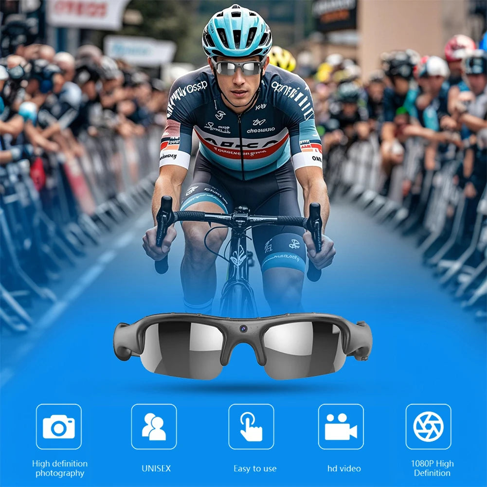 Camera Smart HD 1080P WIFI Sports Glasses, Camera, Audio Recording Glasses