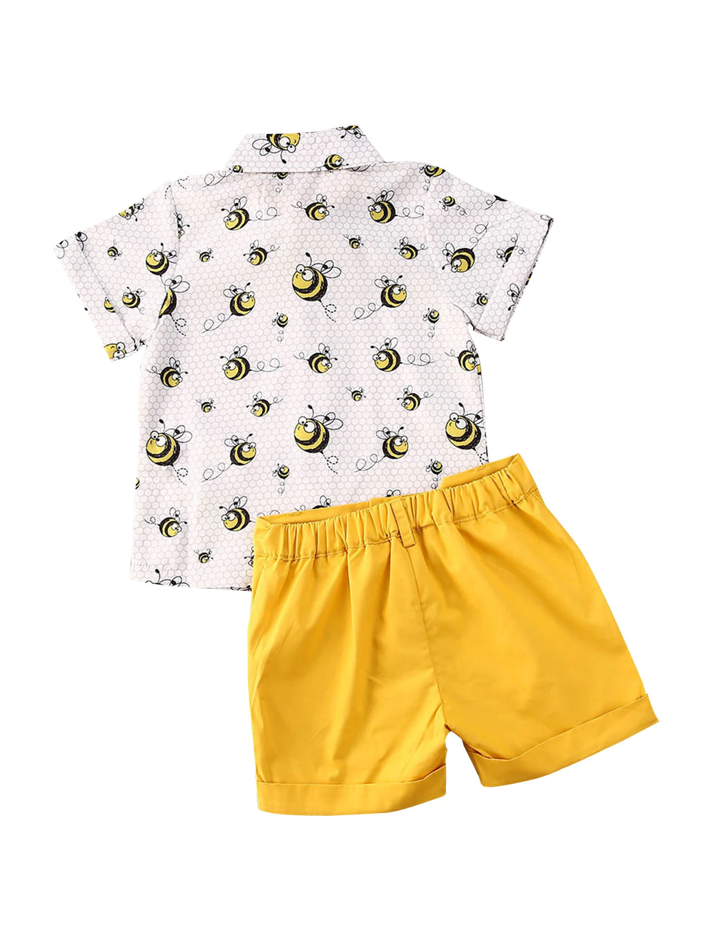 Toddler Boys Beachwear Set Short Sleeve Collared Fish Print Shirt Striped Shorts Children 2Pcs Vacation Outfits for Summer