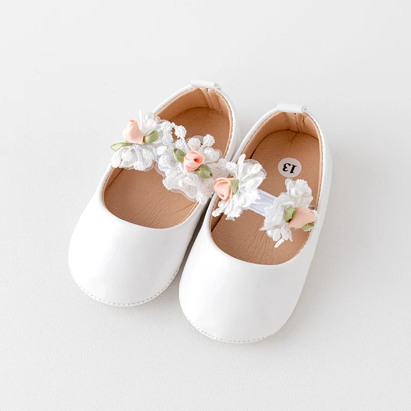 Adorable Baby Girl Soft Sole Shoes with Cute Bowknot for Special Occasions like Birthday Party Wedding Christening