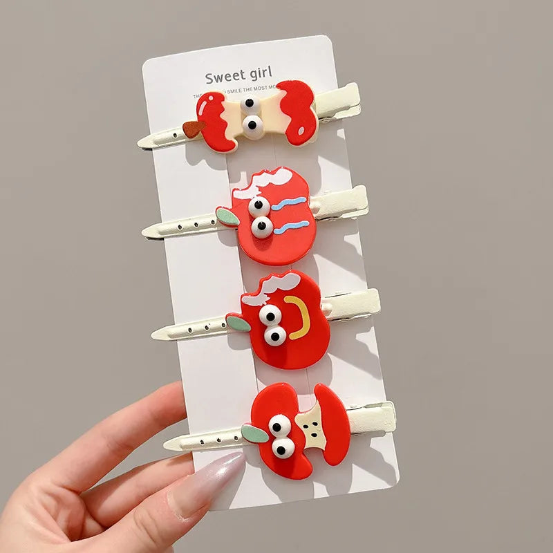 Cute Hair Clips Wholesale Spring and Summer Bangs Side Clips Children's Duckbill Clips 2025 New Hairpins for Girls
