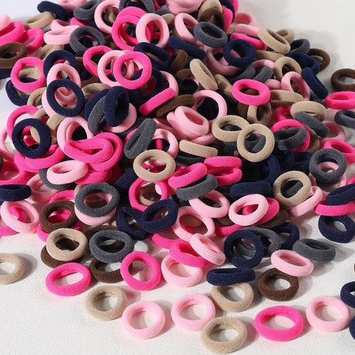 100pcs Girls Elastic Hair Bands Children Ponytail Hold Hair Tie Rubber Band Scrunchie Kids Hair Accessories for girl