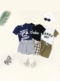 Toddler Boy Outfits 12M-5T Toddler Summer Short Sleeve T+Shorts 2 Sets Baby Boys Clothes