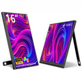 16“portable monitor 1920*1200P IPS,USB-C/HDMI, Free Syn 0.3" Ultra-Slim,Kickstand,4 Colors-Ideal for Gaming, Travel & Office
