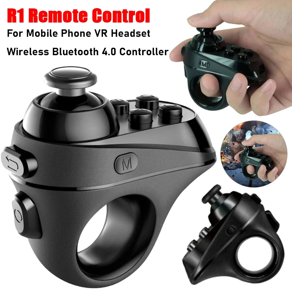 R1 VR Remote Controller Wireless Ring Shape Gamepad Bluetooth 4.0 Remote Control Ring For iPhone Android Smartphone VR Headset