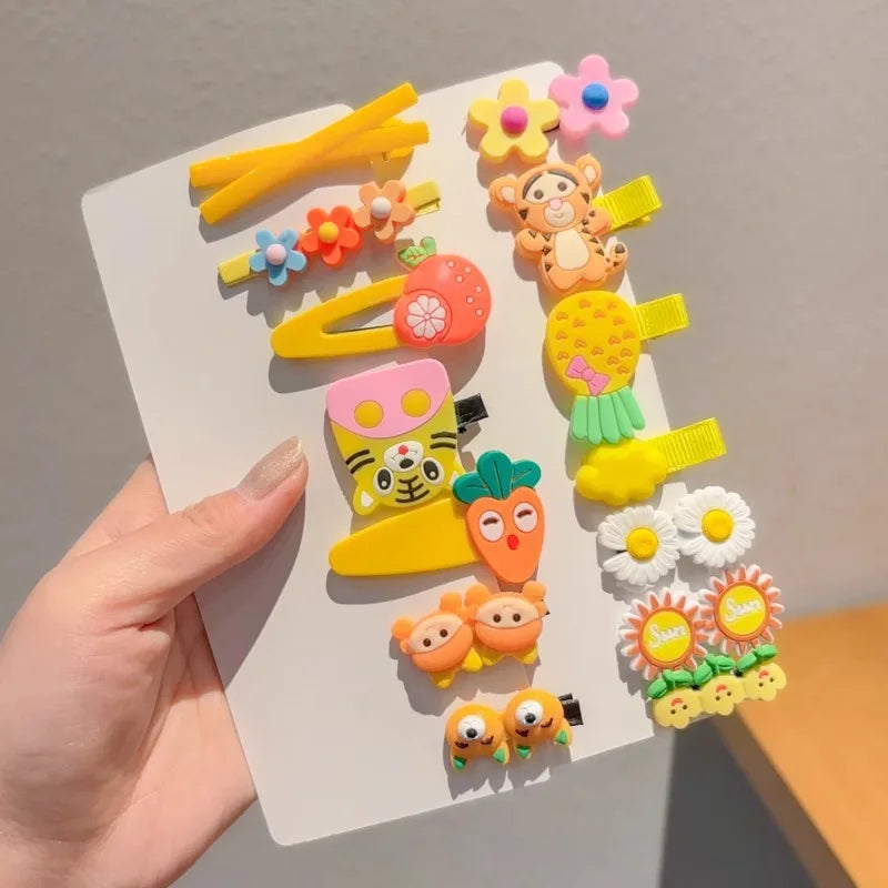 Cute Hair Clips Wholesale Spring and Summer Bangs Side Clips Children's Duckbill Clips 2025 New Dopamine Hairpins for Girls