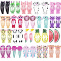 30Pcs/Lot-Style Women Hair Accessories Cartoon Hair Clip Flower Hairclip Cute Headdress Print Alloy Hairpins for Girls