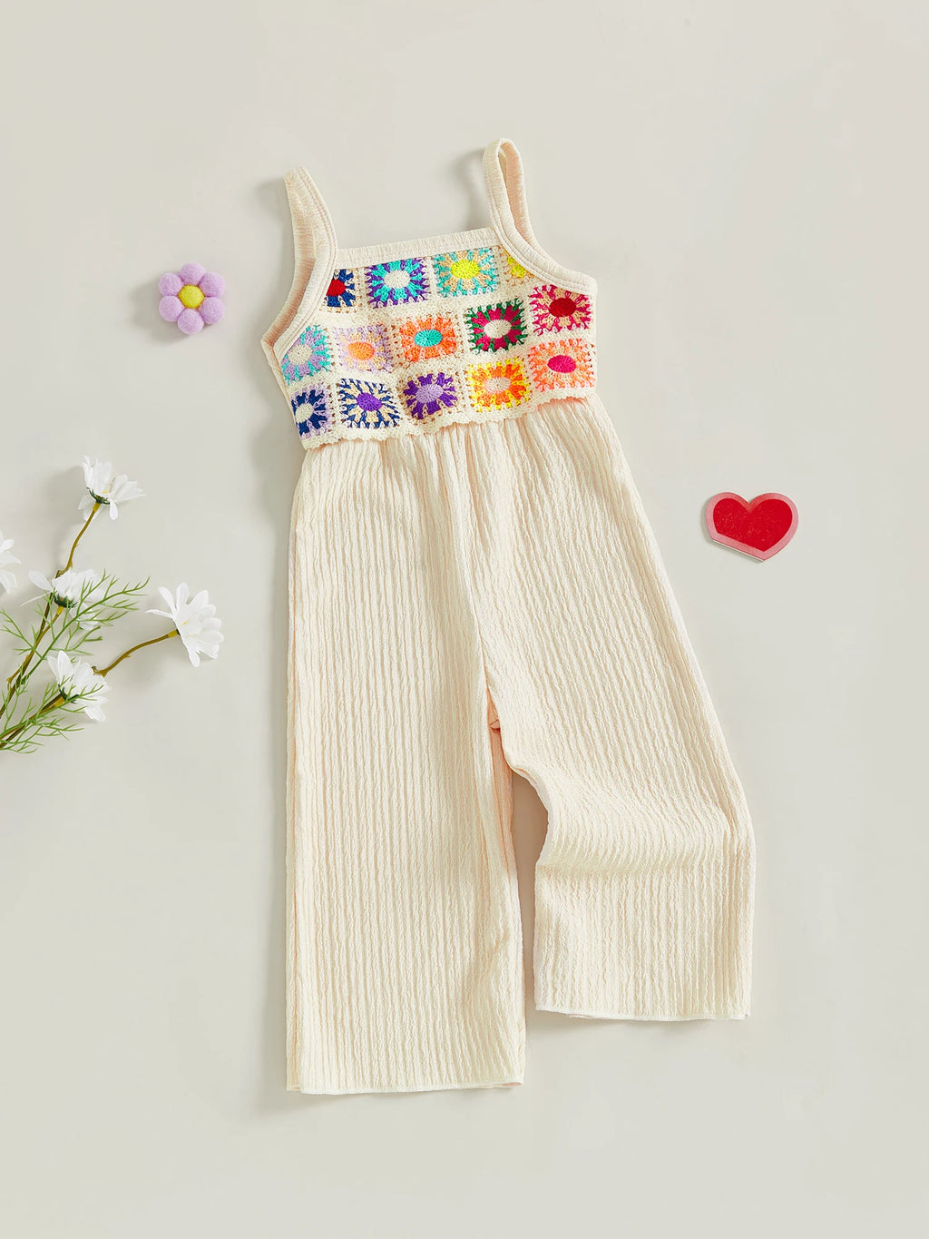 Adorable Baby Girl Floral Romper Sleeveless Jumpsuit Square Neck Spaghetti Strap Overalls Summer Outfit Cute Toddler Clothes