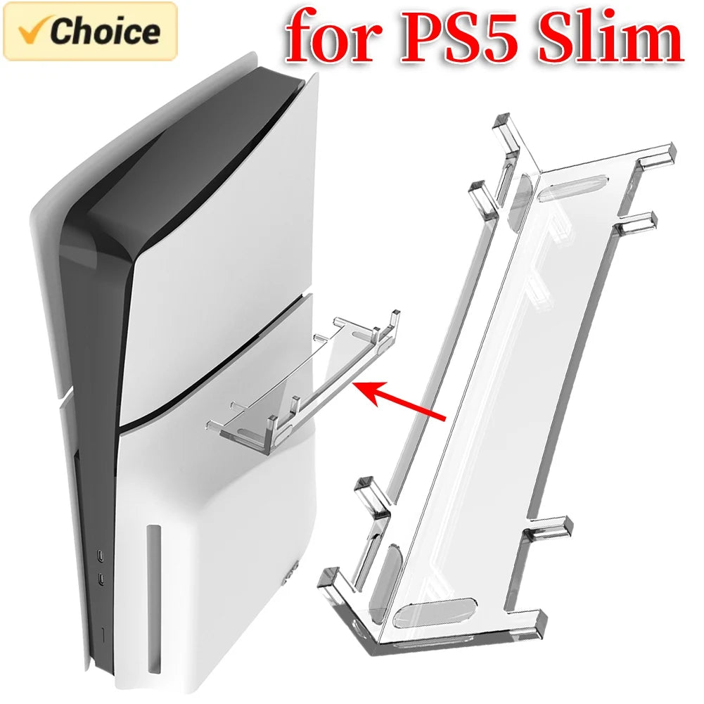 For PS5 Slim Horizontal Stand Non-slip Host Storage Stand Bracket for Playstation 5 Slim Disc & Digital Edition Game Accessories