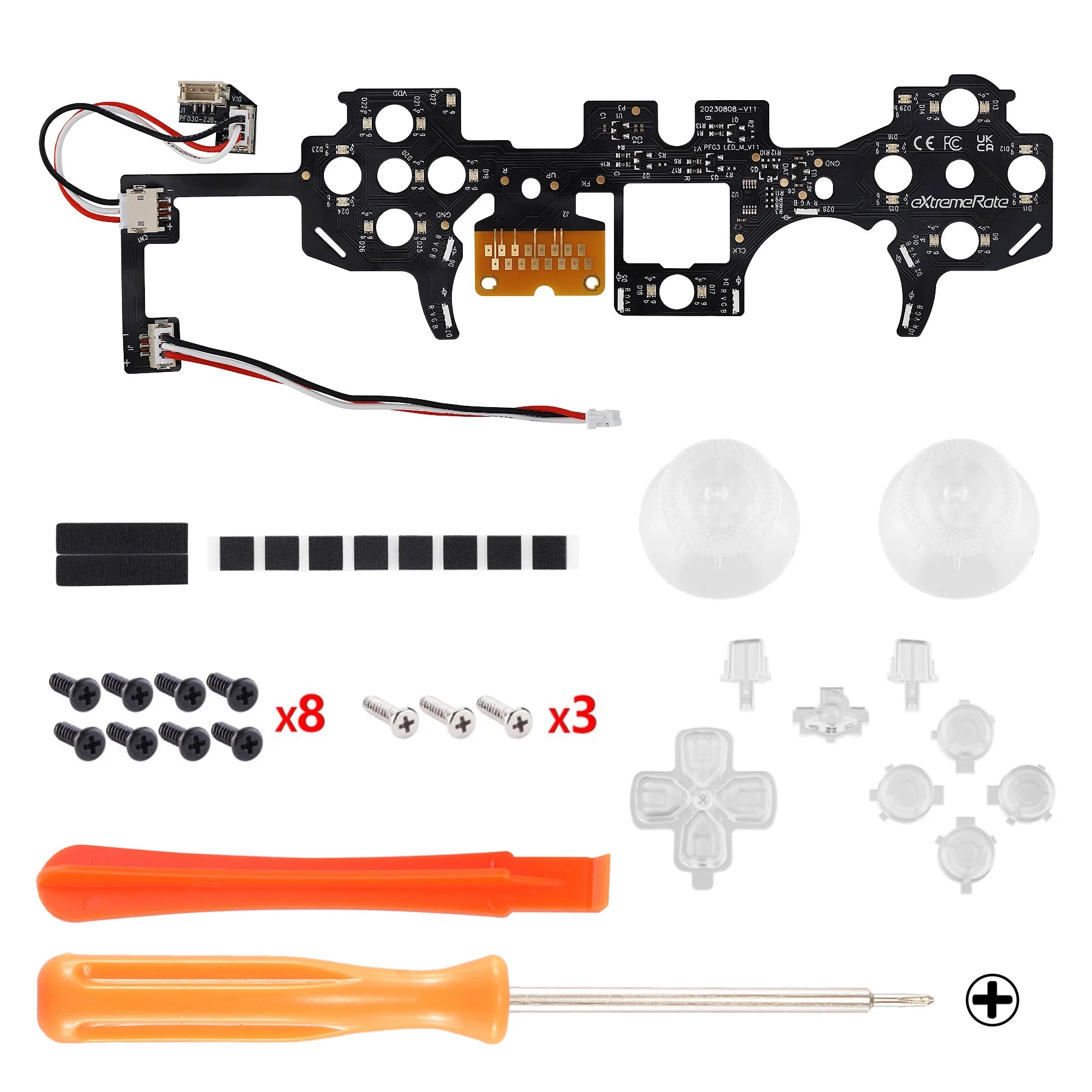 Extreme Rate 9 Modes Luminated D pad Thumb sticks, for ps5 Controller BDM-030 & BDM-040 & BDM-050