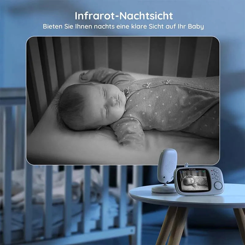 Boifun 3.2 Inch Digital LCD Screen Wireless Baby Monitor with Camera,