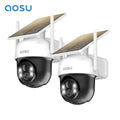 2/4/6/8pcs 3MP Solar Camera 5000mAh Battery Two-way Audio Security Camera Wireless Solar Panel PTZ CCTV Camera