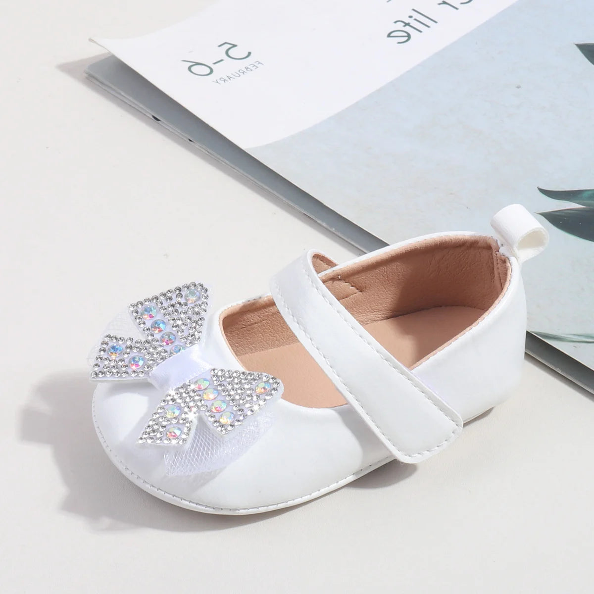 Baby Girls First Walking Indoor Outdoor Toddler Shoes With High Quality PU Leather And TPR Sole For 0-18M Baby Princess