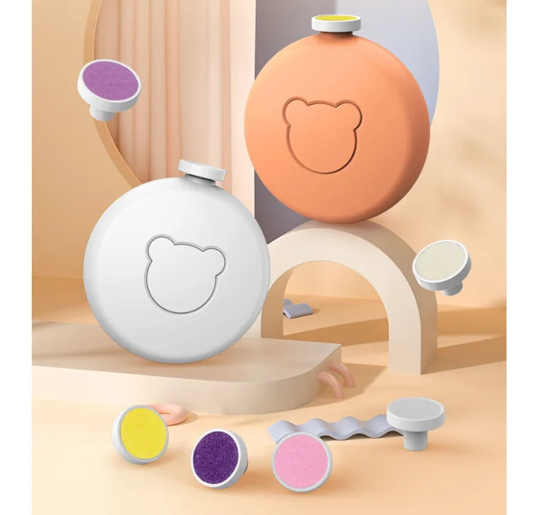 Electric Baby Nail Trimmer Kid Nail Polisher Tool Infant Manicure Scissors Baby Hygiene Kit Baby Nail Clipper Cutter for Newborn