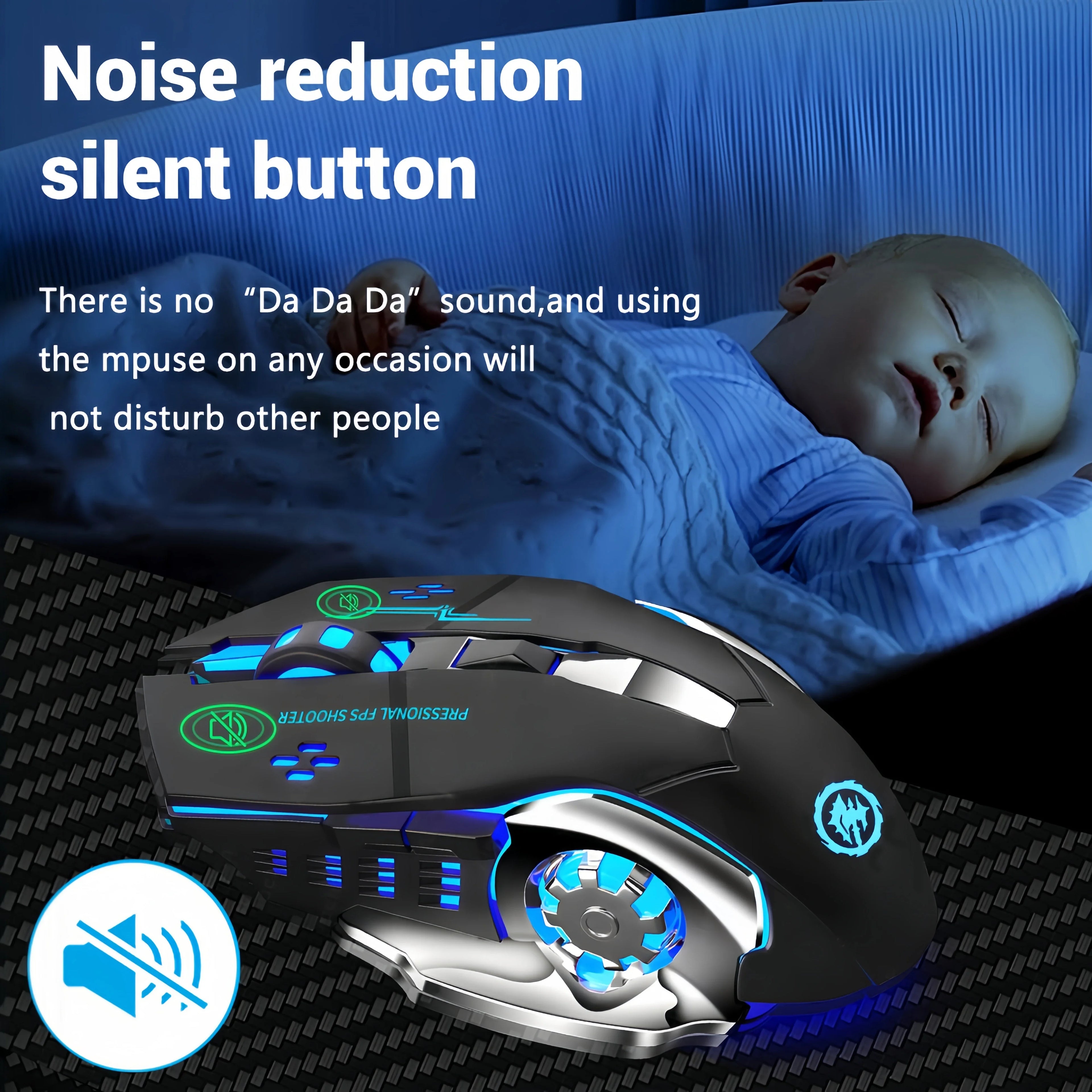 Dual-Mode Bluetooth 5.2 Mouse 2.4G Wireless Mouse Gaming Mouse Rechargeable Silent Mouse 3600 DPI Mouse Mice for Laptop wireless mouse laptops accessories