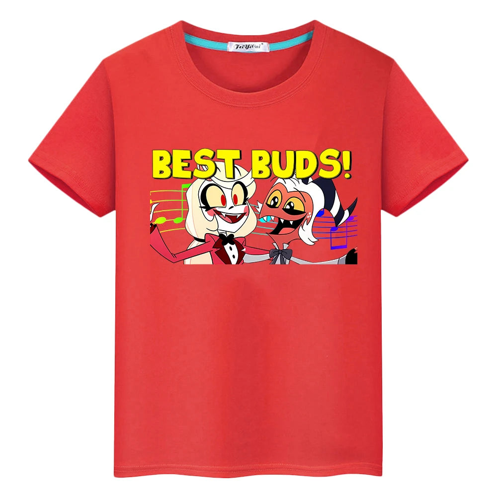 Print Christmas t shirt for kids boy10year anime Tops 100%Cotton Short pride t shirt Cute Tees girl clothe