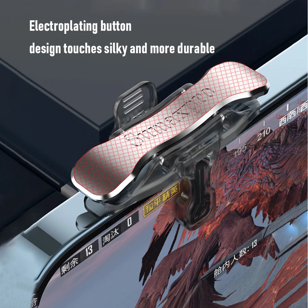 1 Pair for PUBG Mobile Phone Game Trigger Controller Joystick for 4-13mm Thickness Gamepad Aim Button Shooter