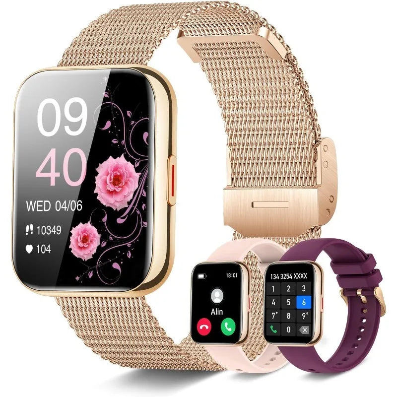 smart Watch (Answer/Make Calls), 1.85"HD Smart Watch for Women, AI Voice Smart Watch
