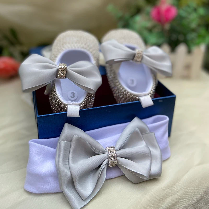 Dollbling Baby Diamonds and Pearls Custom Baby Girl Pearl Rhinestone Birthday Baptism Fancy Shoes Baby Shower Easter