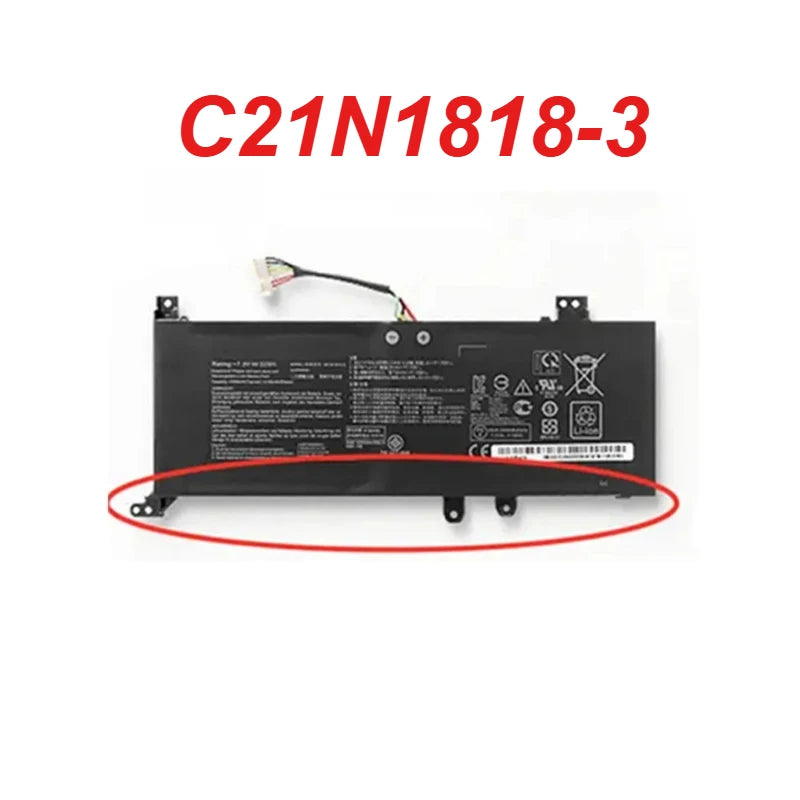 NEW C21N1818-1/2/3 Laptop Battery For ASUS VivoBook 15 X512DA X512JA X512FJ X512FL X512J F512FA F512DA F512JA F512FB F512FJ