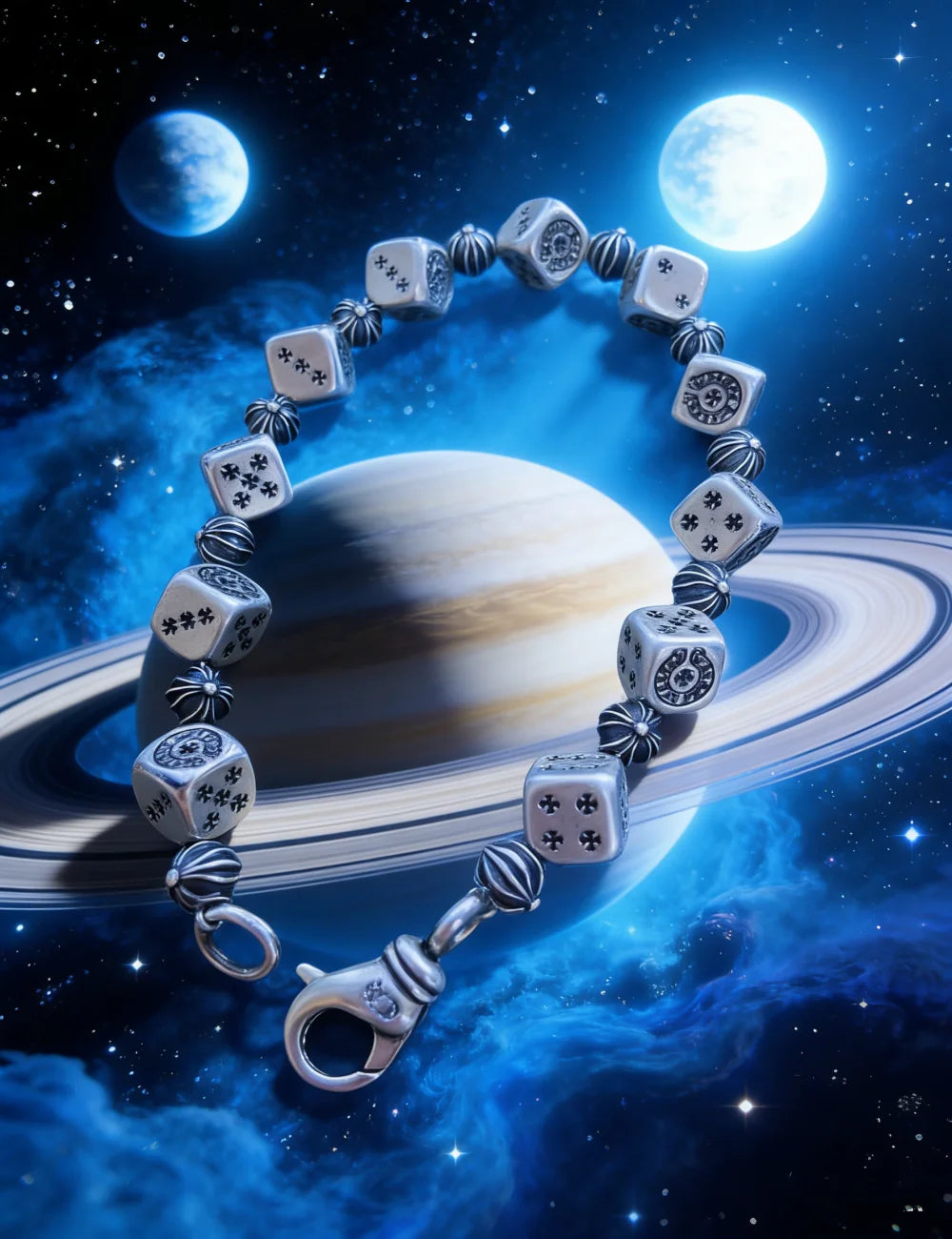 New Pure Silver Men's and Women's Vintage Bracelet