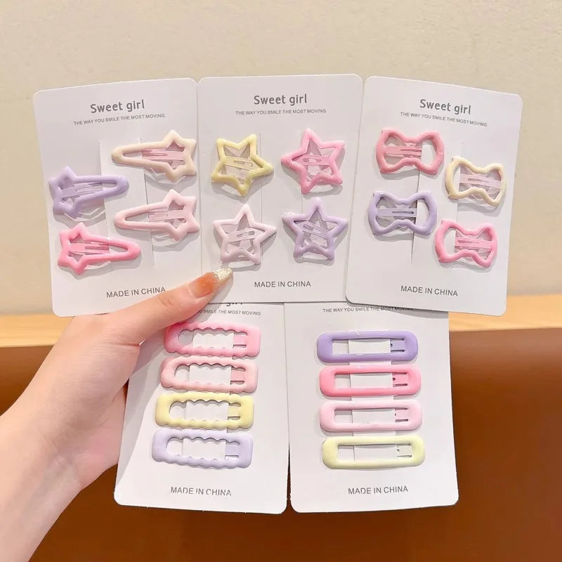 Children's Colored Hair Clips, Cute Star Hairpins, Side Clips for Girls, Bangs Bb Clips, Hairpins 2025