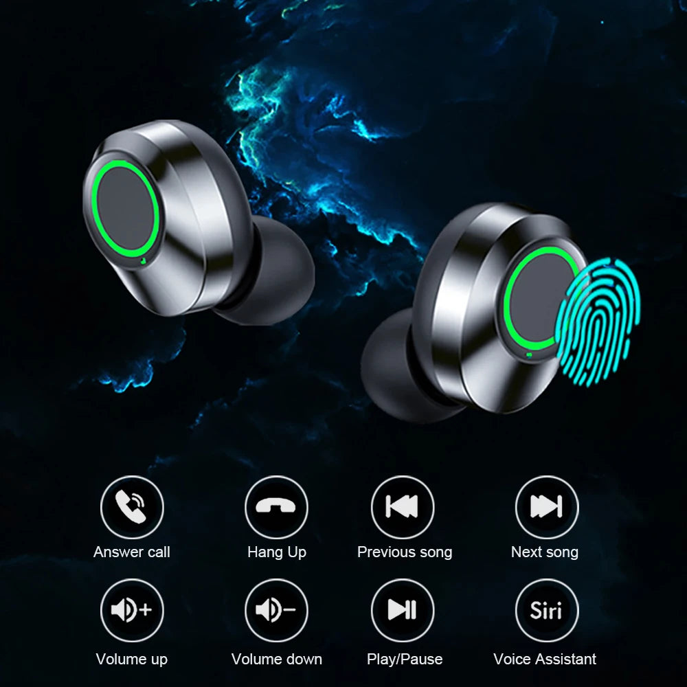 Earphones, HiFi Music Earbuds With Built-in Microphone HD Call Gaming Headset