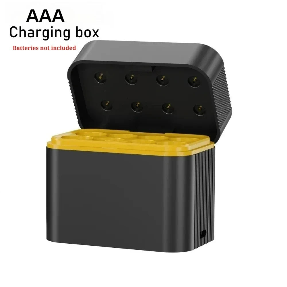 8-Slot 1.5V AA/AAA Lithium Battery LED Light Display Charger Lntelligent Storage Charging Integrated Lithium Battery Charger