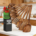 Wooden spatula non-stick - heat-resistant and scratch-free, perfect for stir-frying, sauces and scrambled eggs,