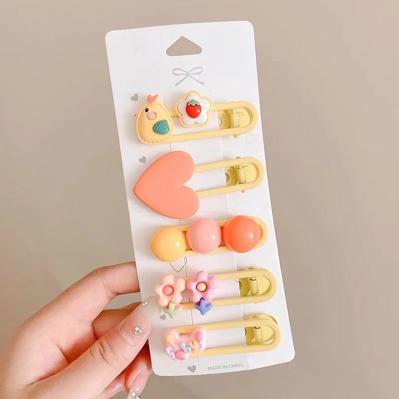 Cute Hair Clips Wholesale Spring and Summer Bangs Side Clips Children's Duckbill Clips 2025 New Dopamine Hairpins for Girls